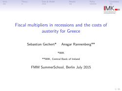 Fiscal multipliers in recessions and the costs of austerity for Greece