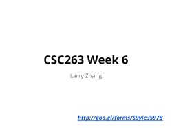 CSC263 Week 6