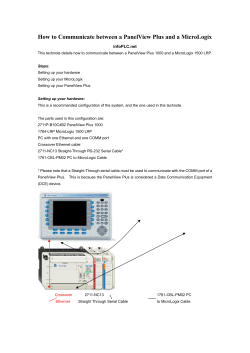How to Communicate between a PanelView Plus and a MicroLogix
