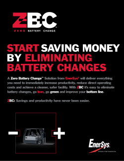 STARTSAVING MONEY BY ELIMINATING BATTERY CHANGES
