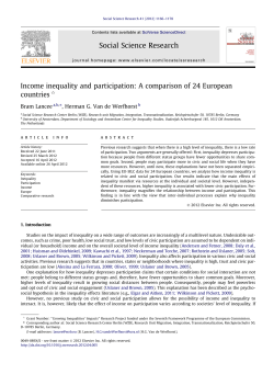 Income inequality and participation: A