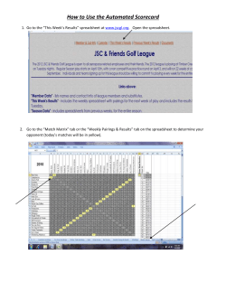 How to Fill out the Automated Scorecard