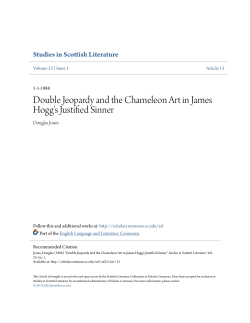 Double Jeopardy and the Chameleon Art in James Hogg`s Justified