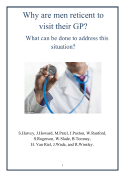 Why are men reticent to visit their GP?