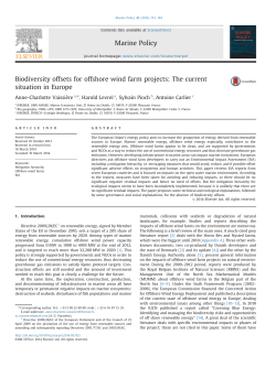 Biodiversity offsets for offshore wind farm projects_ The current