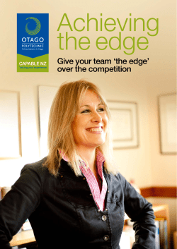 Give your team `the edge` over the competition