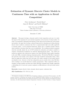 Estimation of Dynamic Discrete Choice Models in