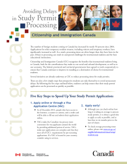 Avoiding Delays in Study Permit Processing