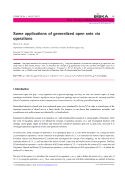 Some applications of generalized open sets via operations