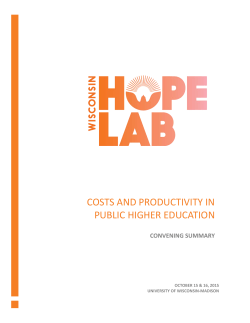 costs and productivity in public higher education