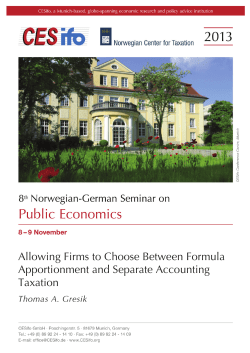 Allowing Firms to Choose Between Formula Apportionment and