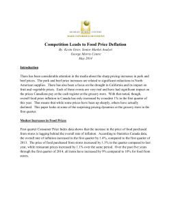 Competition Leads to Food Price Deflation