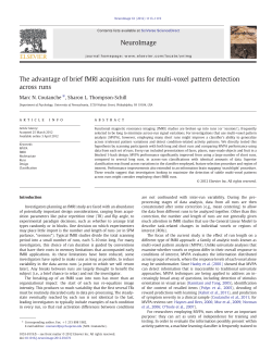 The advantage of brief fMRI acquisition runs for multi
