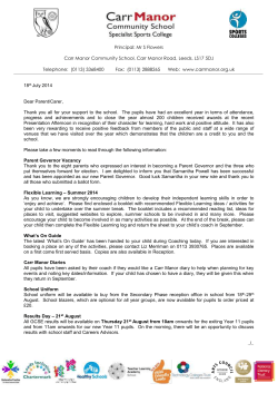 December 2010 - Carr Manor Community School