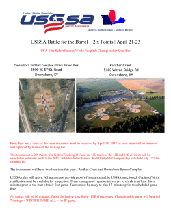 USSSA Battle for the Barrel – 2 x Points | April 21-23