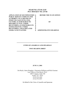 SPS` forecast of the average cost of fuel to serve firm off