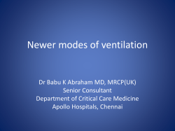 Newer modes of ventilation