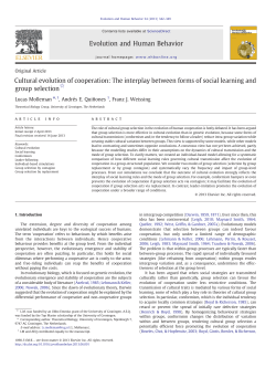 Cultural evolution of cooperation: The interplay between forms of