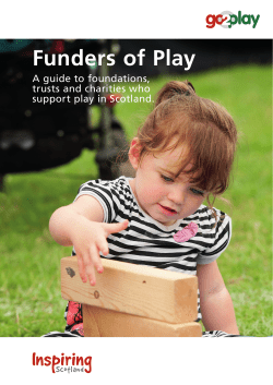 Funders of Play - Inspiring Scotland