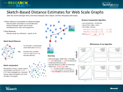 Sketch Based Distances