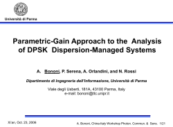 A. Bononi, P. Serena, A. Orlandini, and N. Rossi, "Parametric gain