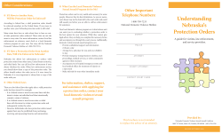 Understanding Nebraska`s Protection Orders