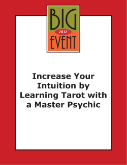 Increase Your Intuition by Learning Tarot with a Master Psychic