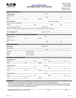 r&bull;o&bull;m corporation - R-O