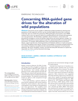 Emerging Technology: Concerning RNA