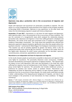 Openness may play a protective role in the co