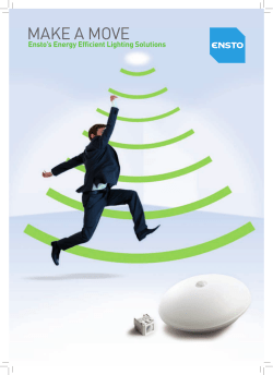 Make a Move - Ensto`s Energy Efficient Lighting Solutions
