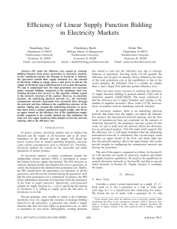 Efficiency of Linear Supply Function Bidding in Electricity Markets
