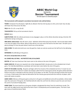 ABSC World Cup Soccer Tournament