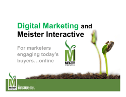 Digital Marketing and Meister Interactive