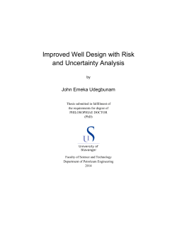 Improved Well Design with Risk and Uncertainty
