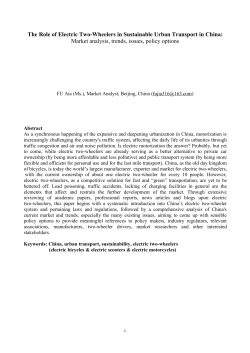 China electric two-wheelers: Market analysis, trends, issues and