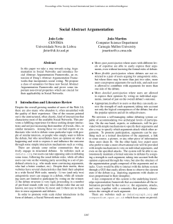 Social Abstract Argumentation