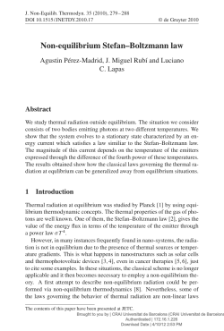 Non-equilibrium Stefan&ndash;Boltzmann law