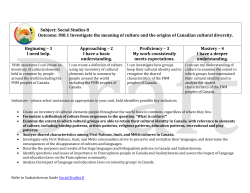 Grade 8 Social Studies Rubrics