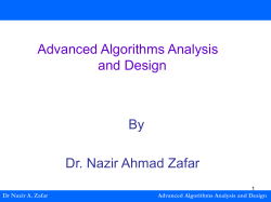 Advanced Algorithms