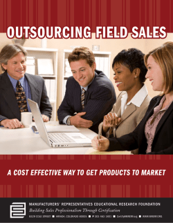 Outsourcing Field Sales