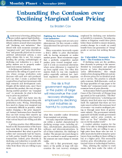 Unbundling the Confusion over Declining Marginal Cost Pricing