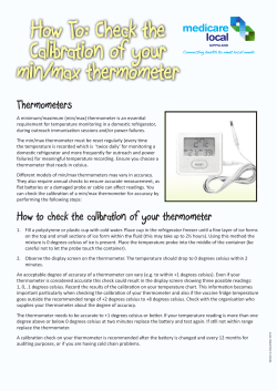 How To: Check the Calibration of your min/max thermometer