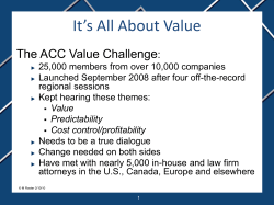 It`s All About Value
