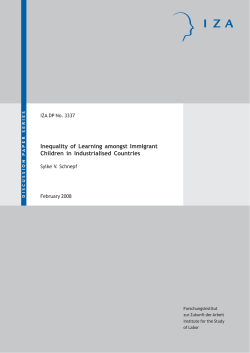 Inequality of Learning amongst Immigrant Children in