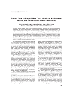 Toward Team or Player? How Trust, Vicarious