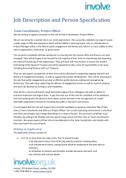 Team-Coordinator/ Project Officer