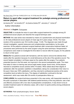 Return to sport after surgical treatment for pubalgia among