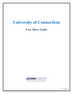 User Move Guide - University Planning, Design and Construction