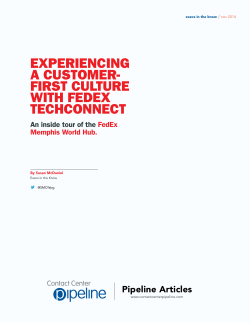 experiencing a customer- first culture with fedex techconnect